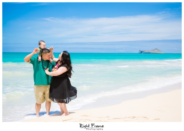 First Birthday Pictures at Waimanalo Beach Oahu Hawaii