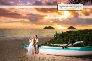 Sunrise 25th Wedding Anniversary in Lanikai Beach Oahu